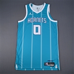 Bridges, Miles<br>Icon Edition - Worn 11/2/2024<br>Charlotte Hornets 2024-25<br>#0 Size: 50+6