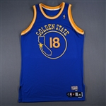 Belinelli, Marco<br>Royal Blue - Hardwood Classics (1974-75) - Game-Issued (GI)<br>Golden State Warriors 2007-08<br>#18 Size: 48+2