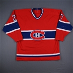 DeBlois, Lucien *<br>Red (A removed)<br>Montreal Canadiens 1985-86<br>#27 