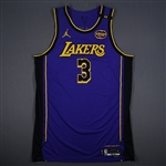 Davis, Anthony<br>Statement Edition - Worn 1/21/2025 (Recorded a Double-Double)<br>Los Angeles Lakers 2024-25<br>#3 Size: 54+6