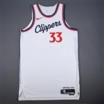 Batum, Nicolas<br>Association Edition - Worn 1/19/2025<br>Los Angeles Clippers 2024-25<br>#33 Size: 52+6