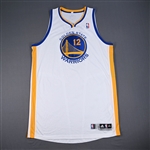Bogut, Andrew *<br>White - Worn 3/4/2013<br>Golden State Warriors 2012-13<br>#12 Size: 4XL+4