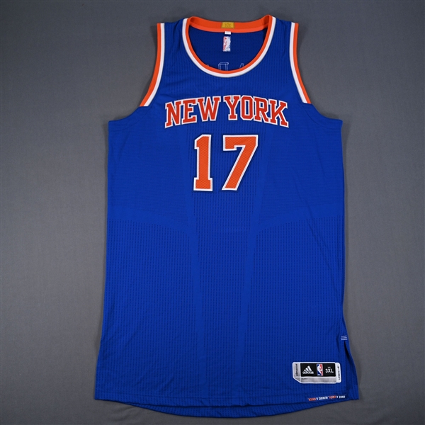 Early, Cleanthony *<br>Blue NBA Autographed Jersey<br>New York Knicks 2014-15<br>#17 Size: 3XL+4