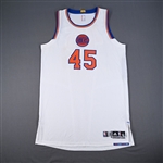 Aldrich, Cole *<br>White Christmas Day - Worn 12/25/2014<br>New York Knicks 2014-15<br>#45 Size: 3XL + 4"