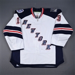 Carcillo, Daniel *<br>White - Stadium Series - January 29, 2014 at Yankee Stadium - Period 2<br>New York Rangers 2013-14<br>#13 Size: 56