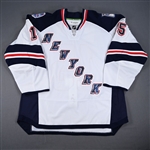 Dorsett, Derek *<br>White - Stadium Series - January 26 & 29, 2014 - Game-Issued (GI)<br>New York Rangers 2013-14<br>#15 Size: 56