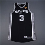 Belinelli, Marco *<br>Black NBA Finals w/Finals Patch - Worn 1 Game - 6/10/14 - Game 3<br>San Antonio Spurs  2013-14<br>#3 Size: 2XL+2