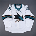 Sorensen, Marcus *<br>White Set 2<br>San Jose Sharks 2017-18<br>#20 Size: 54