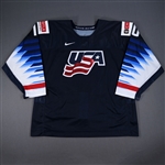 Beniers, Matty *<br>Blue - 2021 IIHF World Junior Championship<br>Team USA
 2021<br>#10 Size: 56