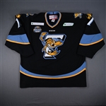 Perlini, Brett *<br>Black w/ Winterfest patch<br>Toledo Walleye 2013-14<br>#11 Size: 56