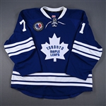 Clarkson, David *<br>Third - Hockey Hall of Fame Game w/ HHOF Patch - November 14, 2014<br>Toronto Maple Leafs 2014-15<br>#71 Size: 56