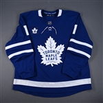 Polak, Roman *<br>Blue Johnny Bower Night Warm-Up - January 2, 2018<br>Toronto Maple Leafs 2017-18<br>#1 Size: 58+