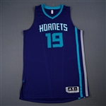 Hairston, PJ *<br>Purple NBA Autographed Jersey<br>Charlotte Hornets 2014-15<br>#19 Size: 2XL+2