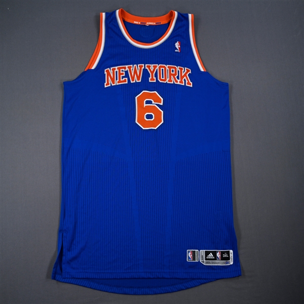 Chandler, Tyson *<br>Blue - Preseason - Worn 10/24/2012<br>New York Knicks 2012-13<br>#6 Size: 3XL + 4"