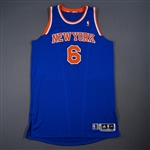 Chandler, Tyson *<br>Blue - Preseason - Worn 10/24/2012<br>New York Knicks 2012-13<br>#6 Size: 3XL + 4"