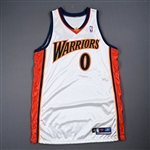Arenas, Gilbert<br>White - Game-Issued (GI)<br>Golden State Warriors 2003-04<br>#0 Size: 48+2