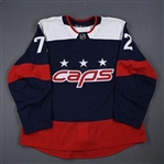 Boyd, Travis *<br>Navy Stadium Series Style - Worn 3/20/2018 <br>Washington Capitals 2017-18<br>#72 Size: 56
