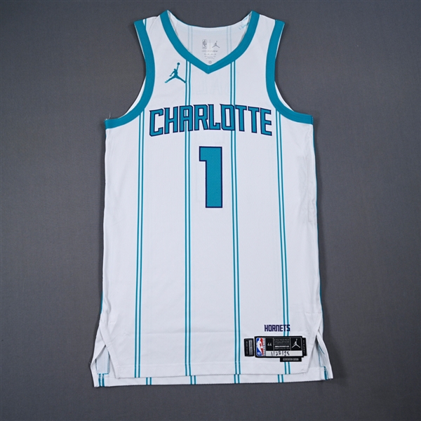Ball, LaMelo<br>Association Edition - Worn 1/22/2025<br>Charlotte Hornets 2024-25<br>#1 Size: 44+4