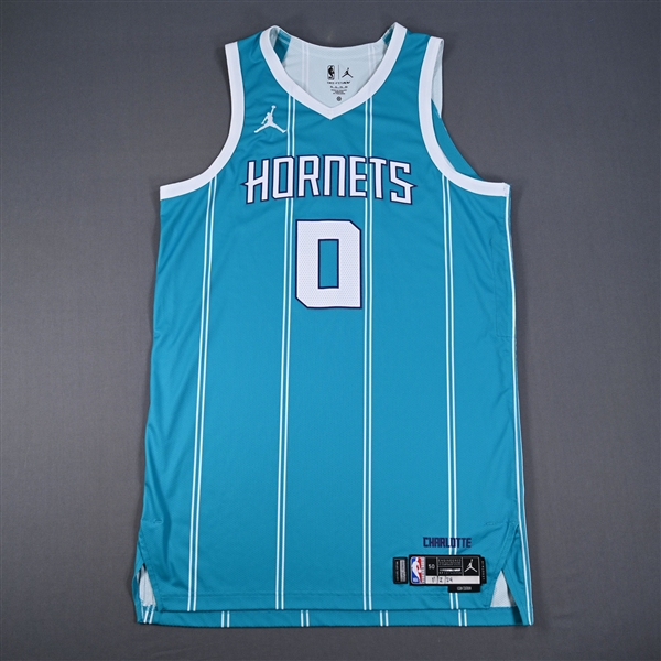 Bridges, Miles<br>Icon Edition - Worn 11/2/2024<br>Charlotte Hornets 2024-25<br>#0 Size: 50+6