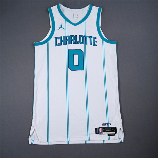 Bridges, Miles<br>Association Edition - Worn 10/30/2024<br>Charlotte Hornets 2024-25<br>#0 Size: 50+6