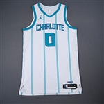 Bridges, Miles<br>Association Edition - Worn 10/30/2024<br>Charlotte Hornets 2024-25<br>#0 Size: 50+6