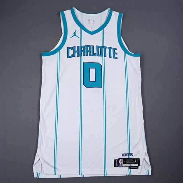 Bridges, Miles<br>Association Edition - Worn 1/7/2025<br>Charlotte Hornets 2024-25<br>#0 Size: 50+6