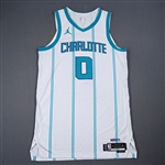 Bridges, Miles<br>Association Edition - Worn 1/7/2025<br>Charlotte Hornets 2024-25<br>#0 Size: 50+6