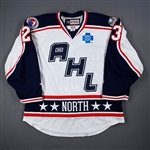 Bailey, Justin *<br>White North Division Jersey - Autographed<br>AHL All-Star 2016-17<br>#23 Size: 56