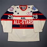 Hunt, Brad *<br>Cream Western Conference - AHL 80th Anniversary Patch - Autographed<br>AHL All-Star 2015-16<br>#29 Size: 54