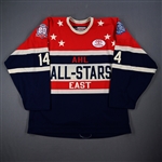 Leivo, Josh *<br>Red Eastern Conference - AHL 80th Anniversary Patch - Autographed<br>AHL All-Star 2015-16<br>#14 Size: 56