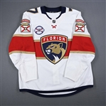Sceviour, Colton *<br>White Set 1 w/ 25th Anniversary Patch<br>Florida Panthers 2018-19<br>#7 Size: 56