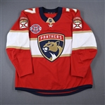 Sceviour, Colton *<br>Red Set 1 w/ 25th Anniversary Patch<br>Florida Panthers 2018-19<br>#7 Size: 56