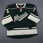 Brodziak, Kyle *<br>Green Alternate Set 1<br>Minnesota Wild 2011-12<br>#21 Size: 56