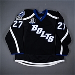 Drouin, Jonathan *<br>Black w/ NHL Centennial & Martin St. Louis #26 Retirement Night Patches 1/13/17<br>Tampa Bay Lightning 2016-17<br>#27 Size: 56