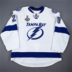Koekkoek, Slater *<br>White - Stanley Cup Final - Autographed - Game-Issued<br>Tampa Bay Lightning 2014-15<br>#29 Size: 56
