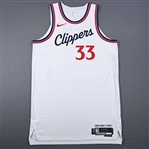 Batum, Nicolas<br>Association Edition - Worn 2 Games - 2/28/25 & 3/4/25<br>Los Angeles Clippers 2024-25<br>#33 Size: 52+6