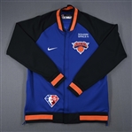 Burks, Alec<br>City Edition Jacket - Game-Issued (GI)<br>New York Knicks 2021-22<br>#18Size: L Tall