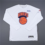 Barrett, RJ<br>City Edition Long Sleeved Shooting Shirt - Game-Issued (GI)<br>New York Knicks 2021-22<br>#9 Size: L Tall