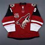 Duclair, Anthony *<br>Red Set 1 w/ 20th Anniversary Patch<br>Arizona Coyotes 2016-17<br>#10 Size: 56