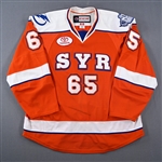 Koekkoek, Slater *<br>Third<br>Syracuse Crunch 2015-16<br>#65 Size: 56