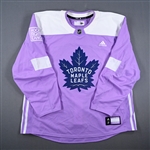 Polak, Roman *<br>Lavender - Hockey Fights Cancer - Warm-Up<br>Toronto Maple Leafs 2017-18<br>#46 Size: 58+