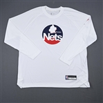 Bembry, DeAndre<br>City Edition Long Sleeved Shooting Shirt - Game-Issued (GI)<br>Brooklyn Nets 2021-22<br>#95 Size: XL