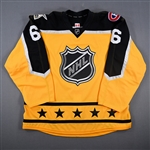 Weber, Shea *<br>Gold - Game-Issued (GI)<br>NHL All-Star 2016-17<br>#6 Size: 58