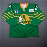 Chouinard, Joel *<br>Green Throwback - Hockey Heritage 2016 Logo - Autographed<br>Toledo Walleye 2015-16<br>#72 Size: 2XL