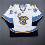 Griffith, Todd *<br>White Set 1 <br>Toledo Walleye 2012-13<br>#22 Size: 56