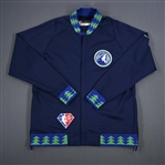 Layman, Jake<br>City Edition Jacket - Game-Issued (GI)<br>Minnesota Timberwolves 2021-22<br>#10 Size: XL Tall
