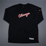 Simonovic, Marko<br>City Edition Long-Sleeved Shooting Shirt - Game-Issued (GI)<br>Chicago Bulls 2021-22<br>#19 Size: XL Extreme Tall