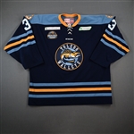 Chartrain, C.J. *<br>Navy w/ Winterfest patch<br>Toledo Walleye 2013-14<br>#3 Size: 56