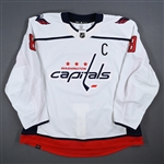 Ovechkin, Alex<br>White Set 2 w/C - Game-Issued (GI)<br>Washington Capitals 2023-24<br>#8 Size: 60
