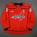 Ovechkin, Alex<br>Red Set 3 w/C - Game-Issued (GI)<br>Washington Capitals 2023-24<br>#8 Size: 60